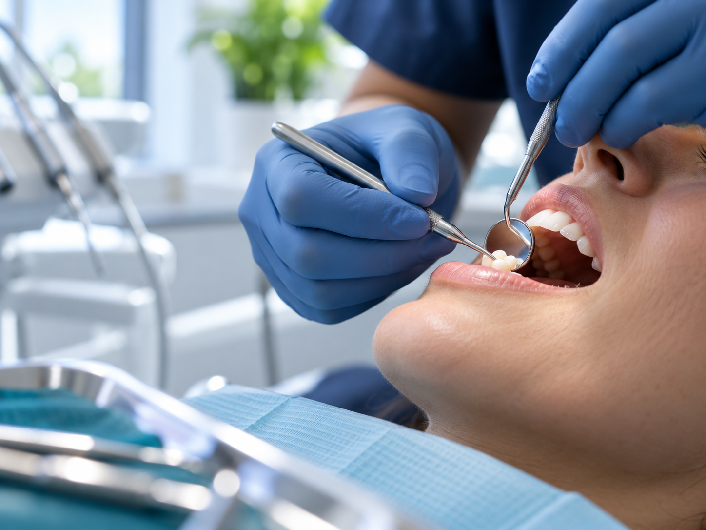 Atención odontológica de restauración dental